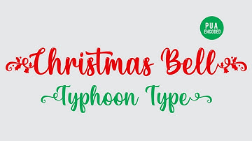 Typhoon Type | How to get " Swashes " & Ligature on Christmas Bell font with Illustrator