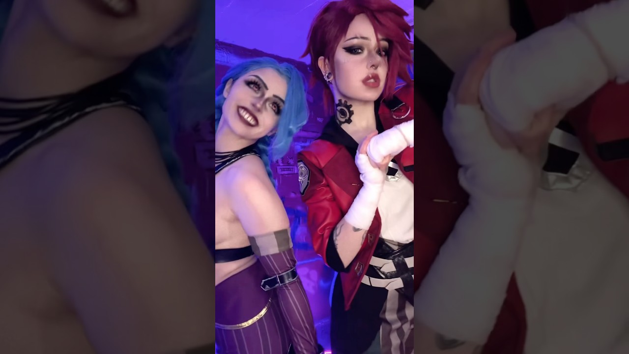 Vi and Jinx ! (with Muatori) #cosplay #jinx #videogames #vi #arcane #leagueoflegends