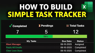 The Easiest Excel Task Tracker You’ll Ever Use | Free Minimal Template