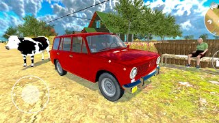 Russian Village Car Driving Simulator _ Driving VAZ 2102 in Village screenshot 5