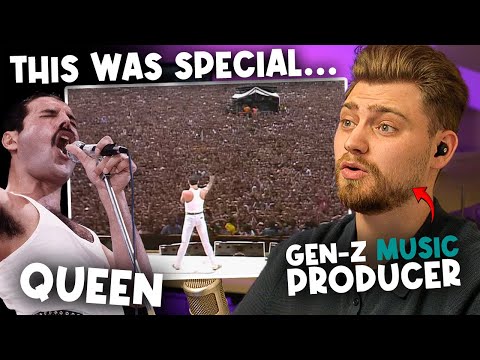 Gen-Z Music Producer SHOCKED watching Queen's Live Aid Performance