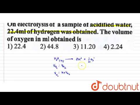 וִידֵאוֹ: על אלקטרוליזה של מים חומציים את מסת החמצן?