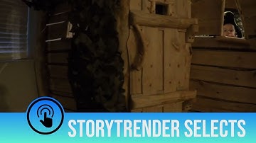 Dad builds incredible indoor tree house