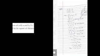A solid fills the region between two concentric spheres of radii a and b. Find the total mass.