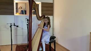 W. Posse - Wellenspiel (Game of waves). Aryana Devine - 9 year old harpist.