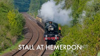 STALL AT HEMERDON - 7029 Clun Castle rescued attempting the West Country Banks unassisted! - 2024