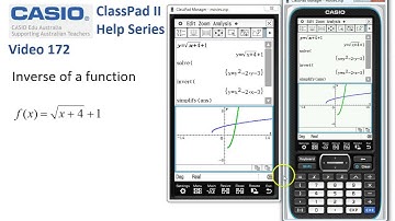 ClassPad Help 172 - Inverse Of A Function