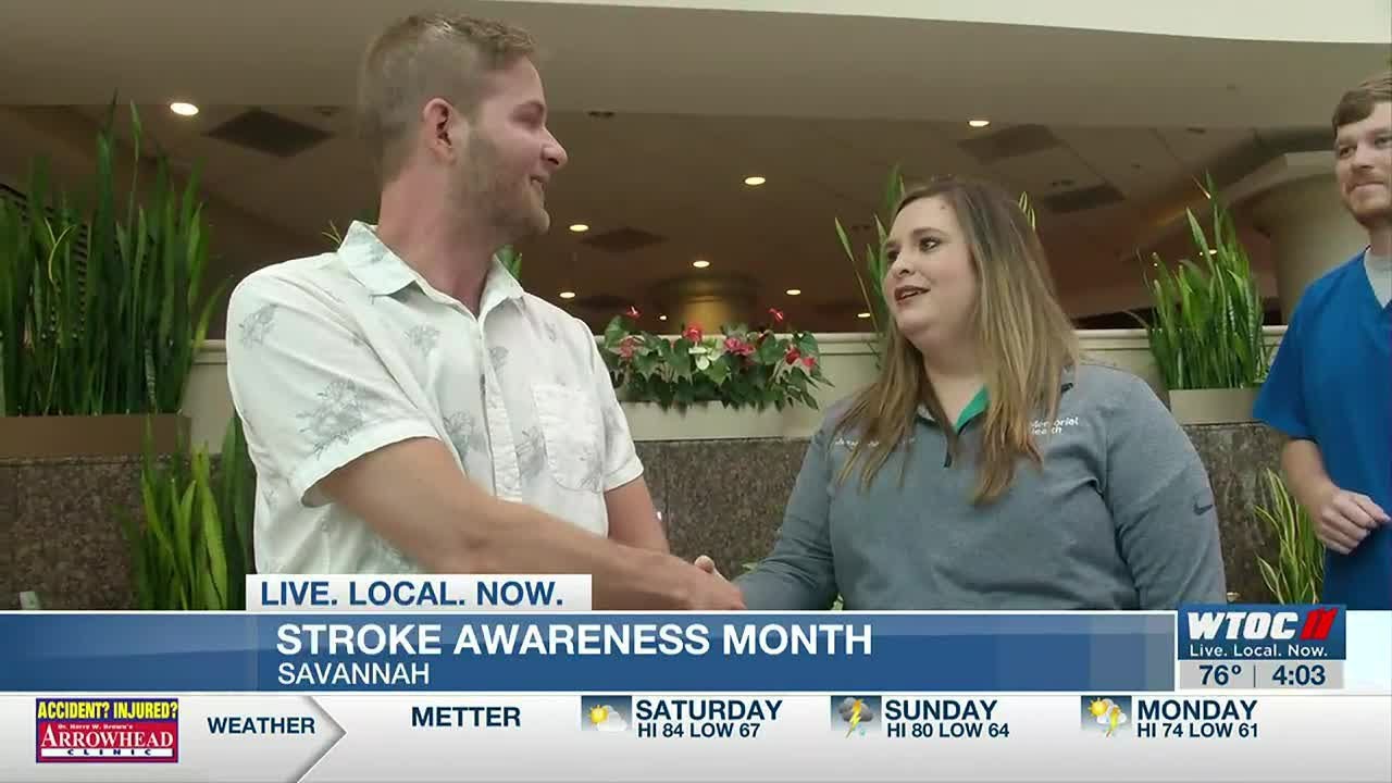 Stroke survivor sharing story for Stroke Awareness Month - YouTube