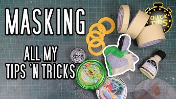 Beginner tips: Perfect Masking with Tape, Putty, and Liquid for your Airbrush projects