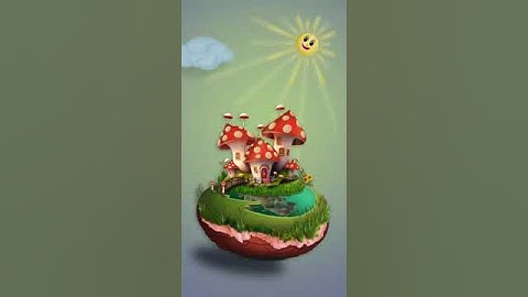 Mushroom village Animated