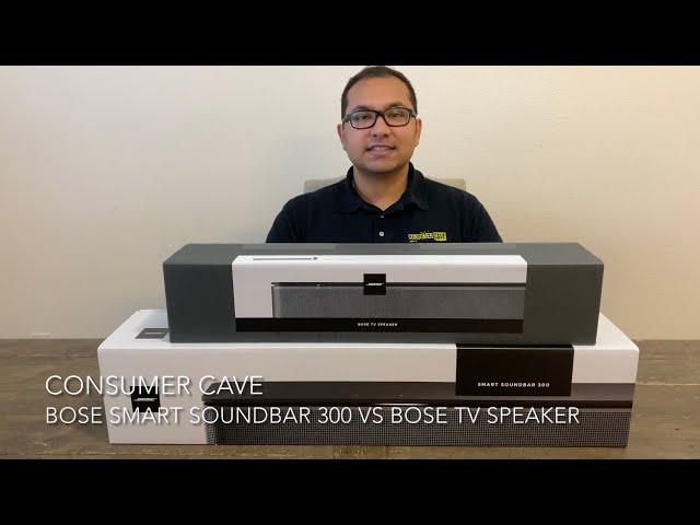 Bose Smart Soundbar 300 vs Bose TV Speaker Comparison and Review