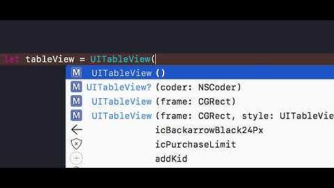 XCode code completion 2018
