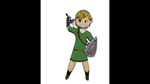 Link and his Sword, -Blender 3D-