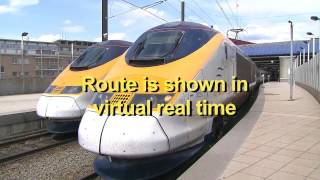 Eurostar Brussels to London Driver's eye view  PREVIEW