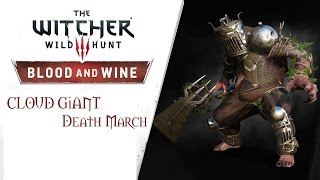 The Witcher 3 Wild Hunt - Blood and Wine - Cloud Giant Boss Fight [Death March]