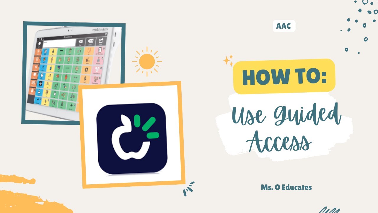 How to use guided access on IPad for language communication app - YouTube