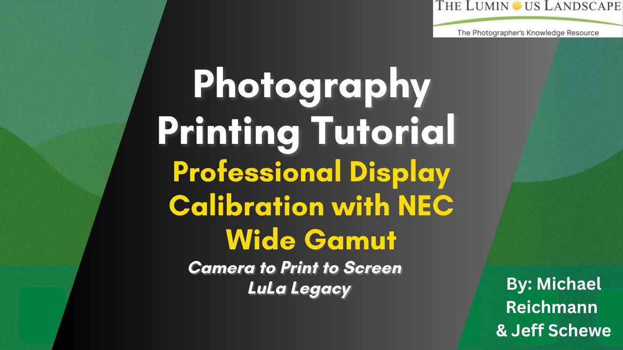 Photography Printing Tutorial: Professional Display Calibration with NEC Wide Gamut - | LuLa Legacy