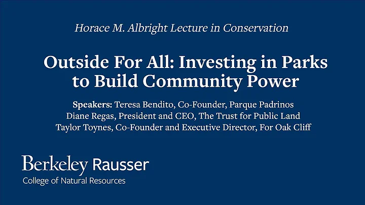 Outside for all: Investing in parks to build commu...