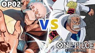 Purple/Black Zephyr VS Red/Black Garp! One Piece TCG Game Battles 