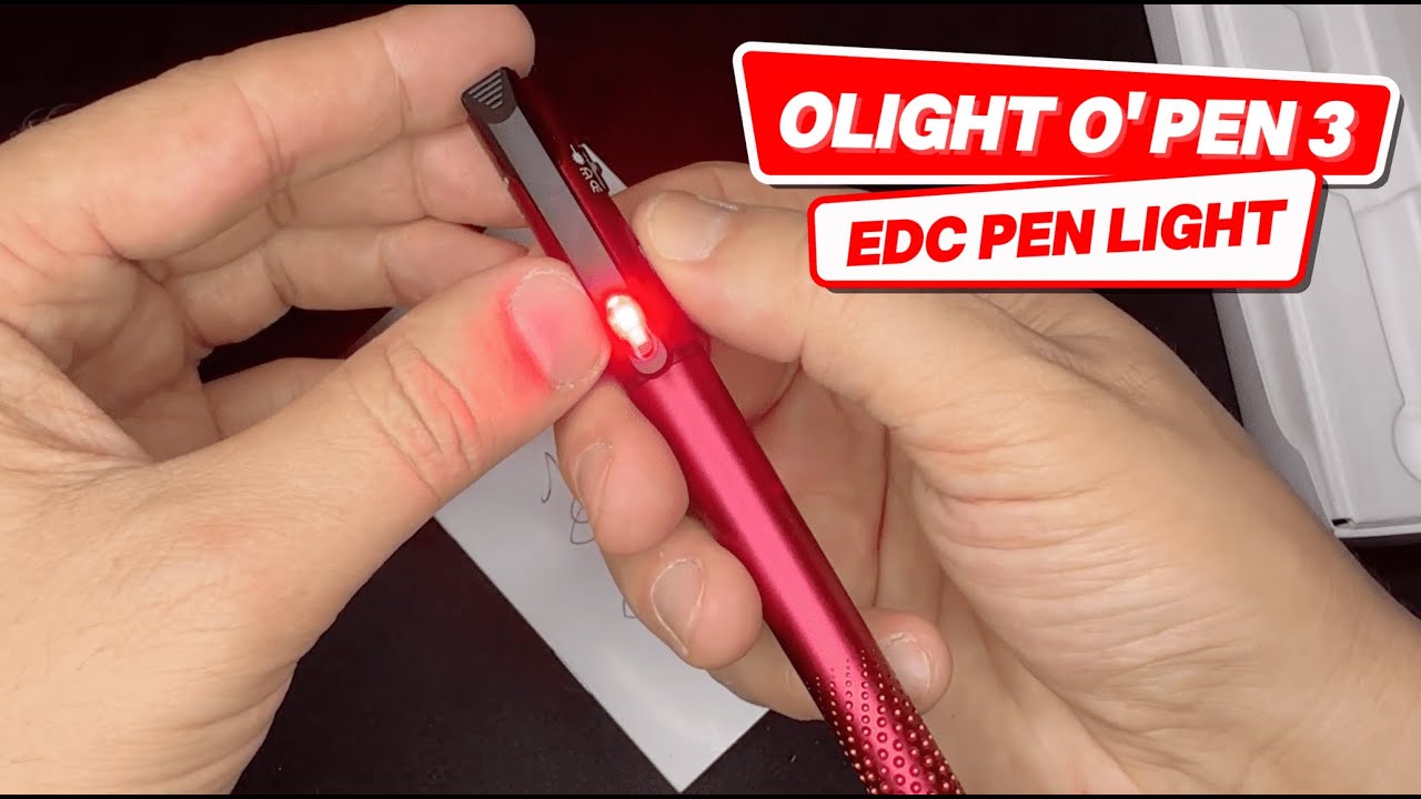 Обзор фонарика OLIGHT O’Pen 3 EDC | 120 люмен, белый, красный и зеленый луч | Зарядка через USB-C