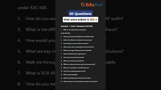 60 Big 4 Interview Questions That Get You Hired 😳 | Deloitte, PwC, EY, KPMG #big4 #interview