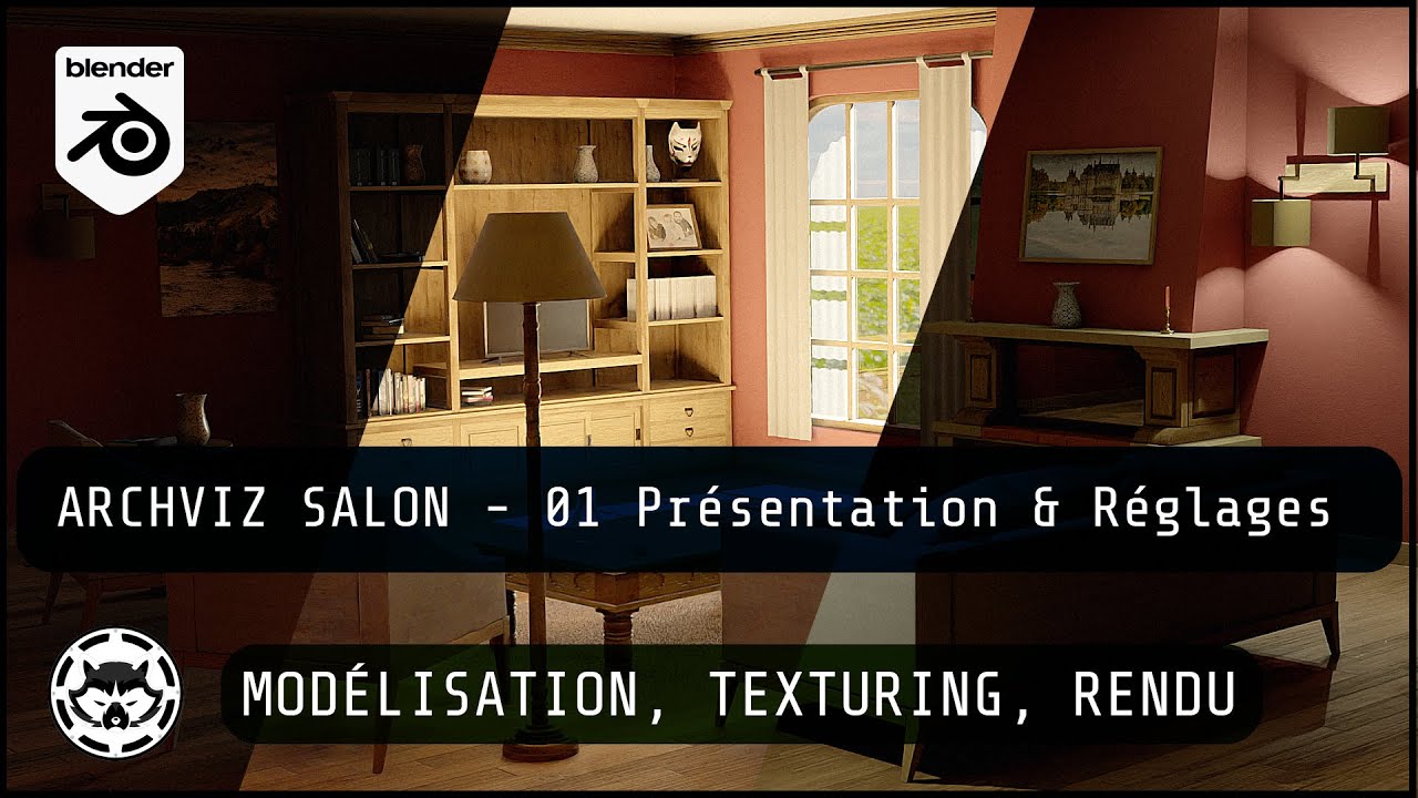 Blender Archviz - Salon de A a Z - 01# - Présentation & Réglages