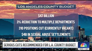 Serious cuts recommended for LA County budget