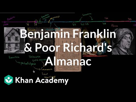 Vídeo: Quin era l'objectiu del Poor Richard's Almanac?