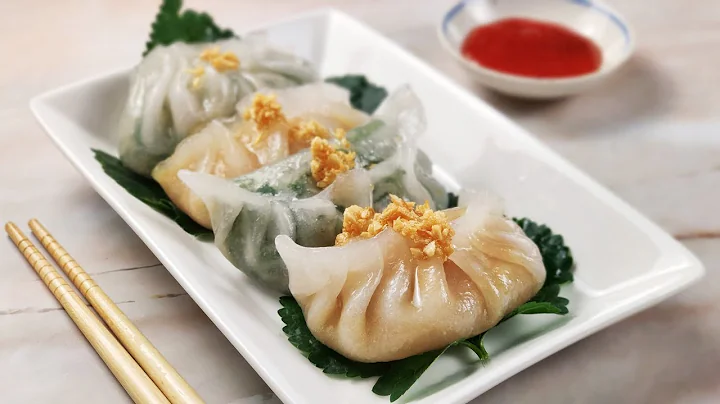 Chai Kuih (Crystal Dumplings) with Jimaca & Chives...