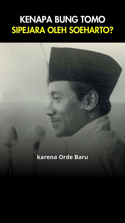 Why Was Bung Tomo Imprisoned by Suharto? - You Must Know! #shorts