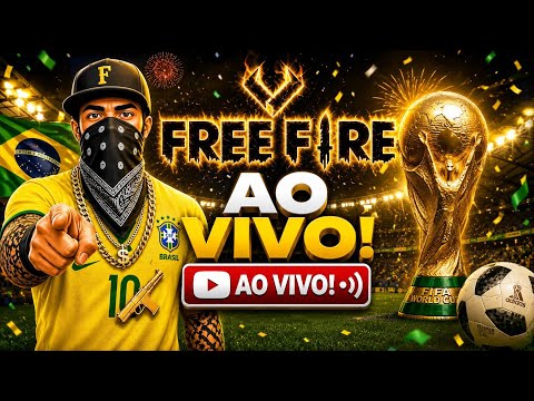 FREE FIRE AO VIVO 🔥 SALA E RANK 🔥 BRASIL 💛💚