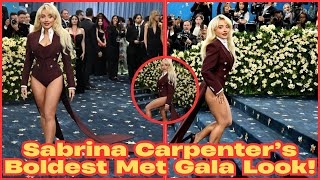 Sabrina Carpenter Ditches the Pants, Dominates Met Gala 2025 | No Pants, Just Pure Glamour!