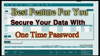 Secure Your Data With One Time Password, Streamline System,