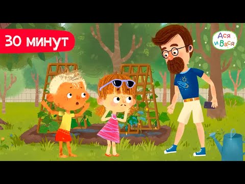 Полчаса с Асей и Васей I Ася и Вася l мультфильмы для детей 0+