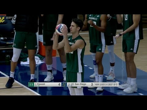 Spyros Chakas Highlights | Hawaii vs UC San Diego | NCAA Men's Volleyball | Mar 4, 2022