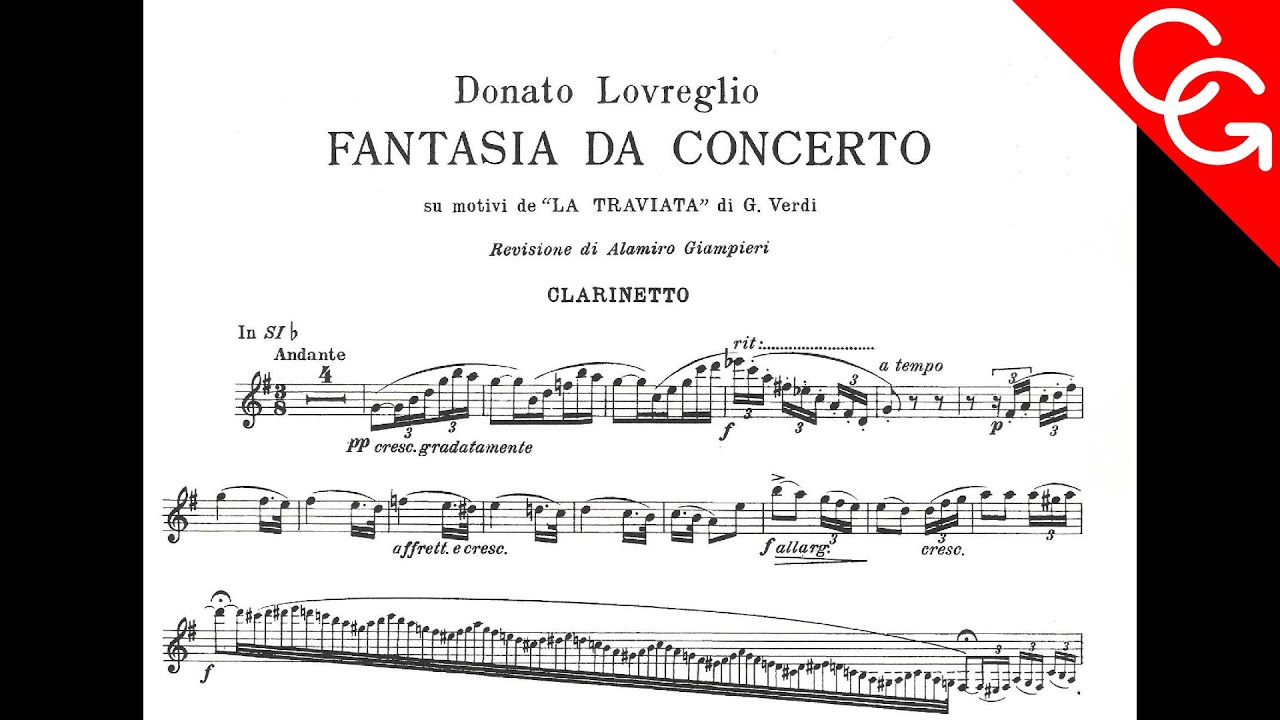 TRAVIATA Fantasia da concerto Corrado Giuffredi, clarinet