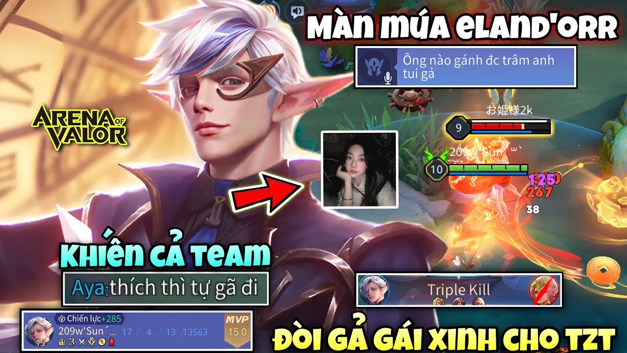 Đột Nhập Kênh TG Vào Team Có Gái Xinh Và Màn Múa Eland'orr Khiến Đồng Đội Đòi Gả Gái Xinh Cho TZT