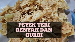 Resep RemPeyek Teri Renyah dan Gurih #peyekteri