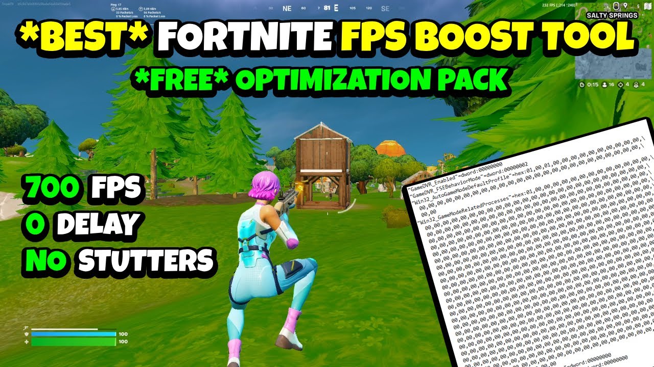 *BEST* Fortnite FPS BOOST Pack🔧(Boost Fps, Lower Input Delay & Latency ...