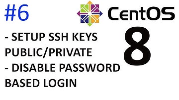 Setup SSH Keys Public/Private, Disable Password Based Login | CentOS 8 Server Setup Part #6