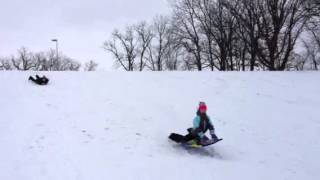 Hannah & Jena Sled Hill