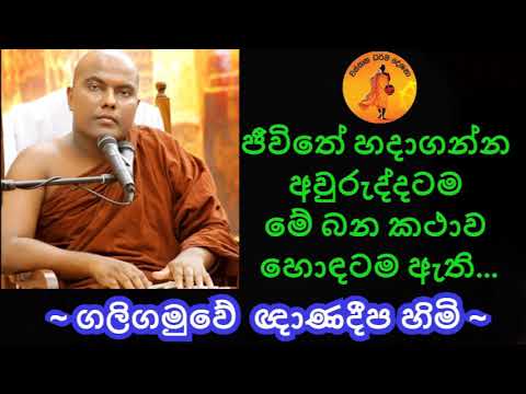 "ජීවිතයම හදාගන්න මේ බන කථාව හොඳටම ඇති..." | පූජ්‍ය ගලිගමුවේ ඤාණදීප ස්වාමින්වහන්සේ