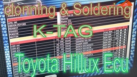 K-tag clonning and Soldering Toyota Hillux Ecu