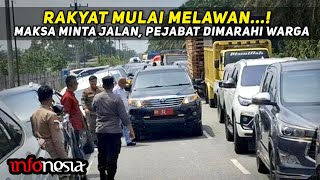 RAKYAT TIDAK TAKUT..!! Mobil Dinas Arogan Berakhir Malu Dimarahi Warga