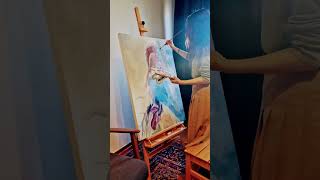 Mermaid/ Angel/ فرشته/پری دریایی/oil painting/ نقاشی رنگ و روغن