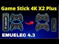 Teste do Game Stick 4K X2 Plus com o Emuelec 4.3 do GD10 e 3.9 do Super Console X