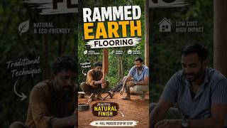 Rammed Earth Flooring Technique🤔