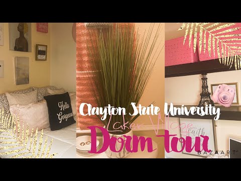 COLLEGE DORM ROOM TOUR 2021 || CLAYTON STATE UNIVERSITY LAKER VILLAGE