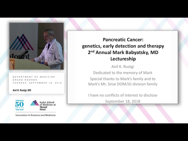 Pancreatic Cancer: Genetics, Early Detection and Therapy