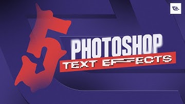 5 EASY PHOTOSHOP TEXT EFFECTS FOR BEGINNERS (2025)